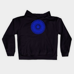 Mandala (blue) Kids Hoodie